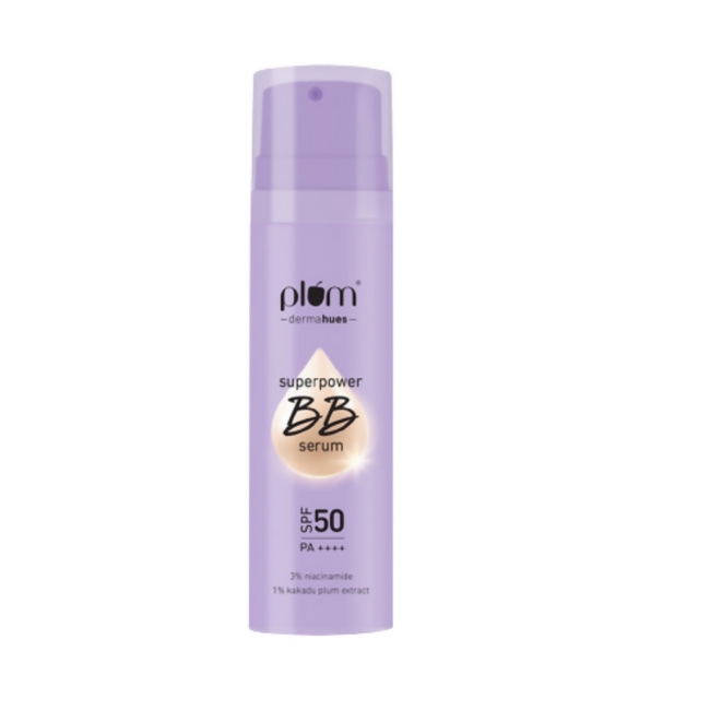 Plum Superpower BB Serum with SPF 50 PA ++++ 04 Almond Hover Image