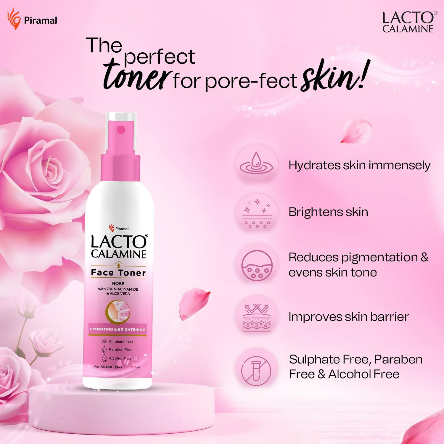 Lacto Calamine Rose Water Toner