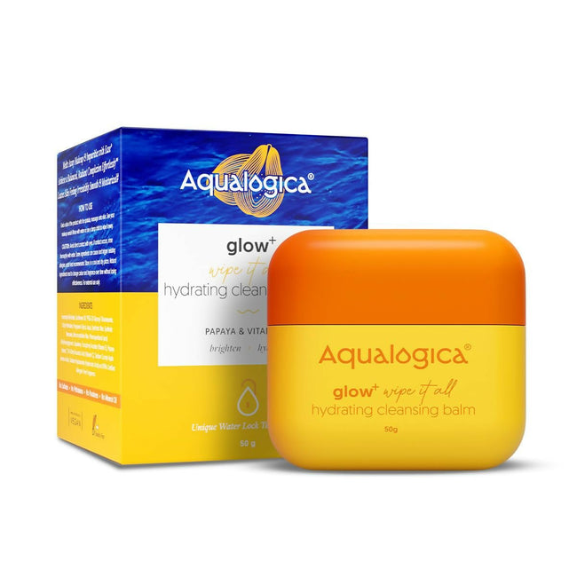 Aqualogica Glow+ Wipe it All Hydrating Cleansing Balm, Gentle Makeup Remover Hover Image