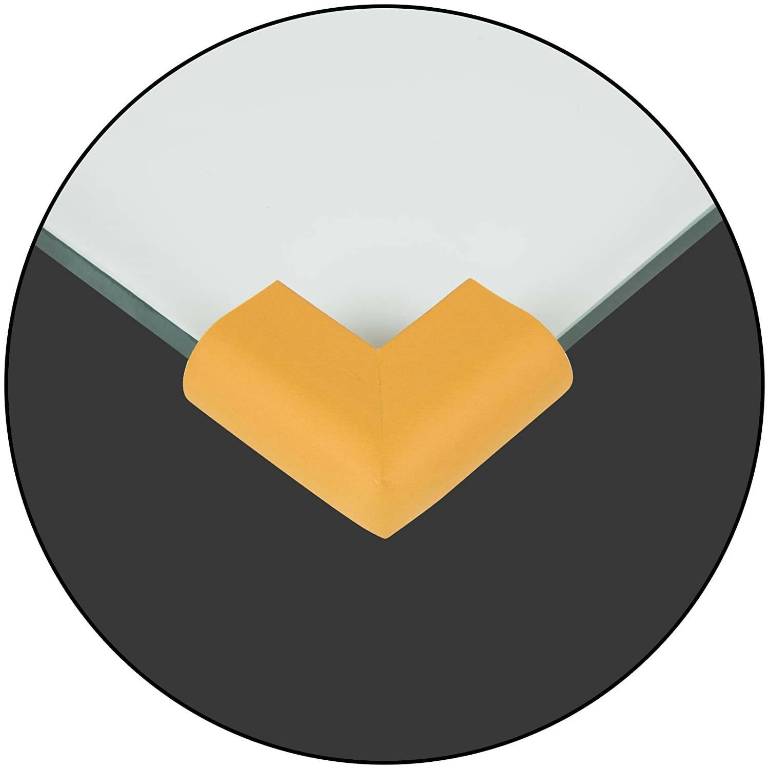 Safe-O-Kid High Qualityhigh Densityu Shapedmedium (5.5*5.5*3.5 Cm) Nbr Corner Cushions - Light Brown