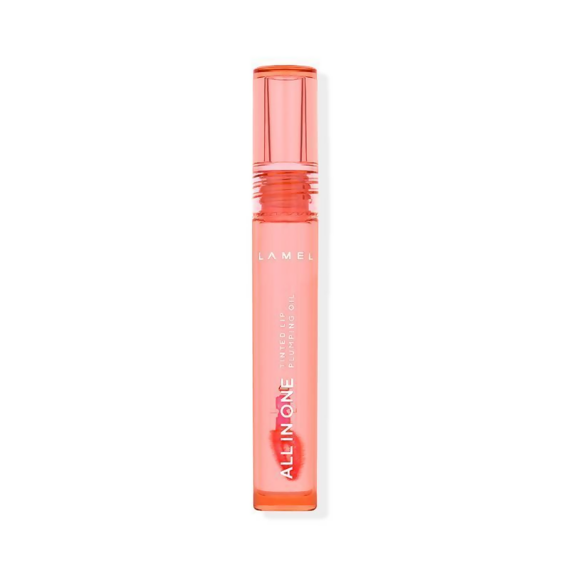 Lamel All In One Lip Tinted Plumping Oil - 401 Peachy