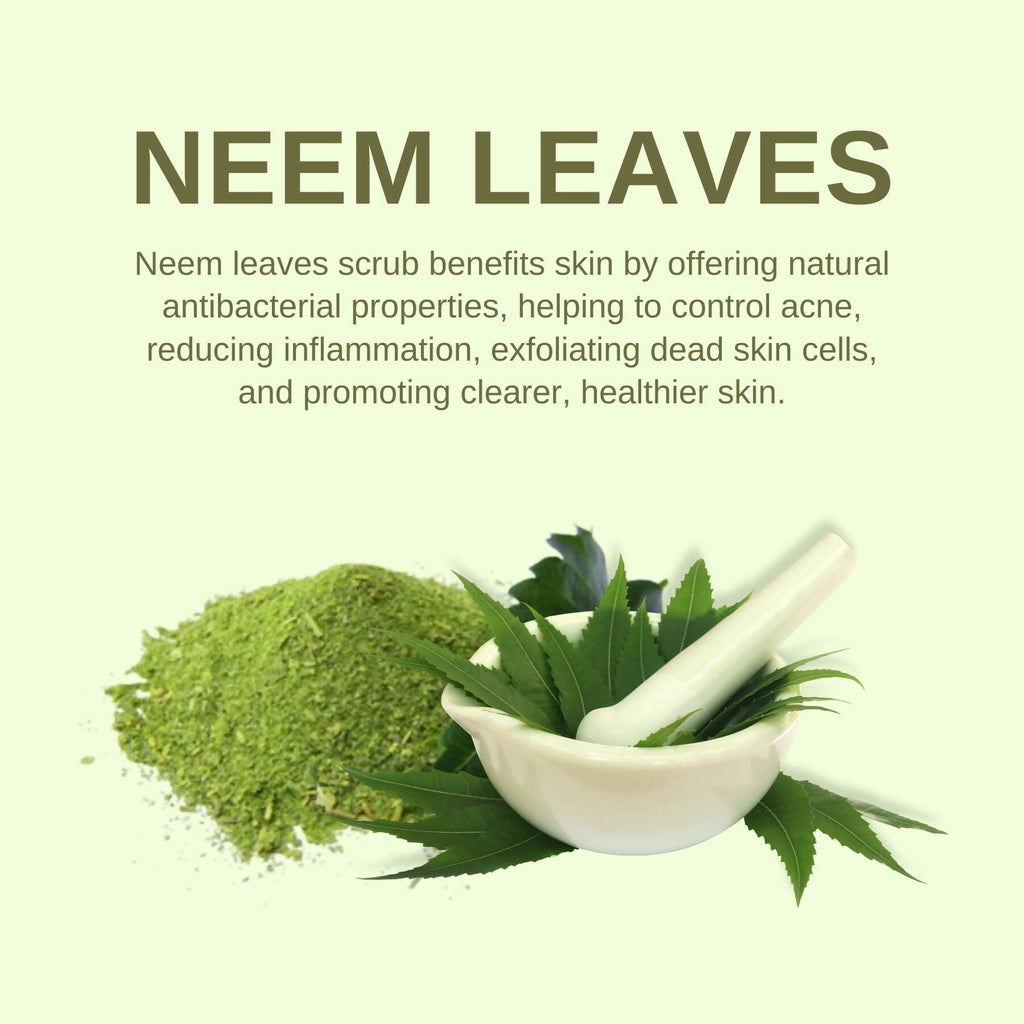 Kimayra Natural Neem Skin Purifying Face & Body Scrub For Acne, Pimple-Free Clear Skin