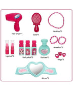 Sardar Ji Ki Dukan Beauty Make Up Case And Cosmetic Set Suitcase With Makeup Accessories For Children Girls- Pink,Plastic,Pack Of 1 Set