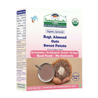 TummyFriendly Foods Certified Organic Sprouted Ragi, Almond, Oats, Sweet Potato Porridge Mix