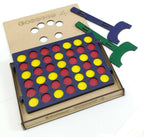 Kraftsman Get-4 In A Row Or Get-In-Line Wooden Game Of Strategy Game