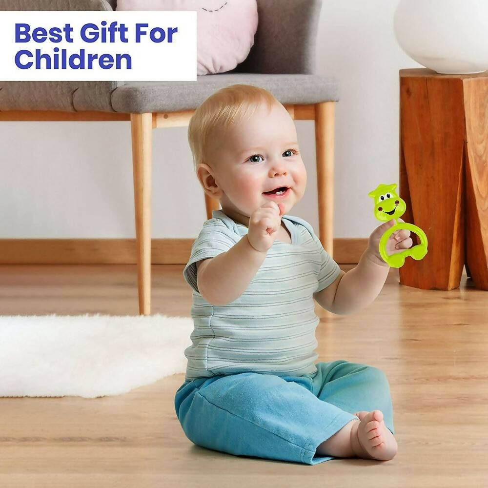 Cable World Colourful Plastic Non Toxic Attractive Rattle Combo