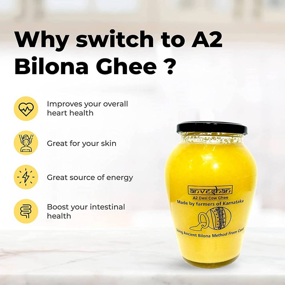 Anveshan A2 Desi Cow Ghee | Pure, Natural & Healthy Ghee | A2 Gir Cow Ghee