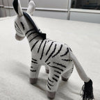 Nesta Toys Zebra Plush Toy For Kids – Snuggly Knitted Cotton Soft Toy