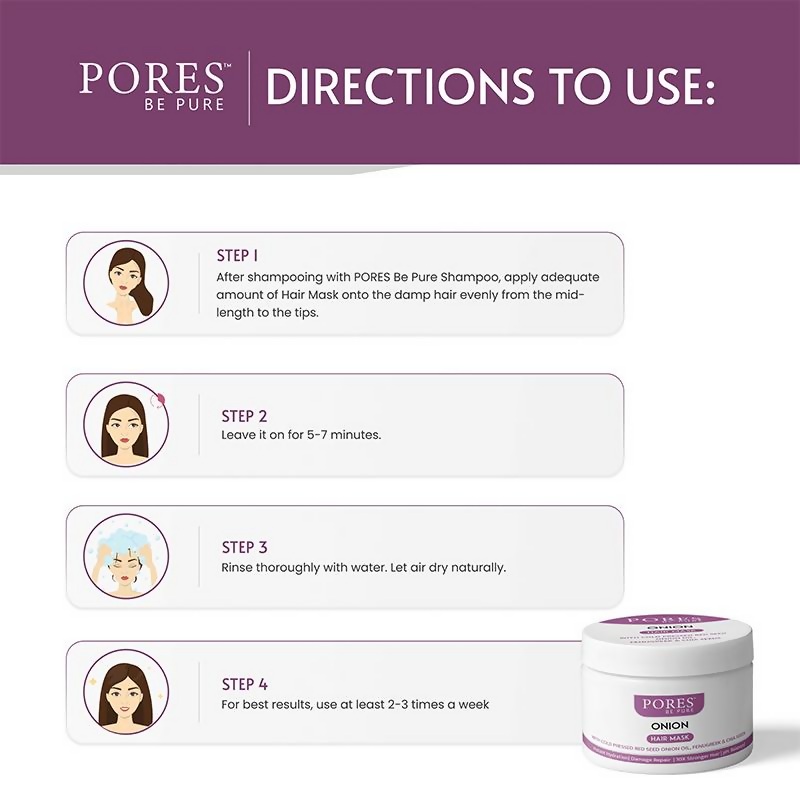 Pores Be Pure Onion Hair Fall Control Hair Mask
