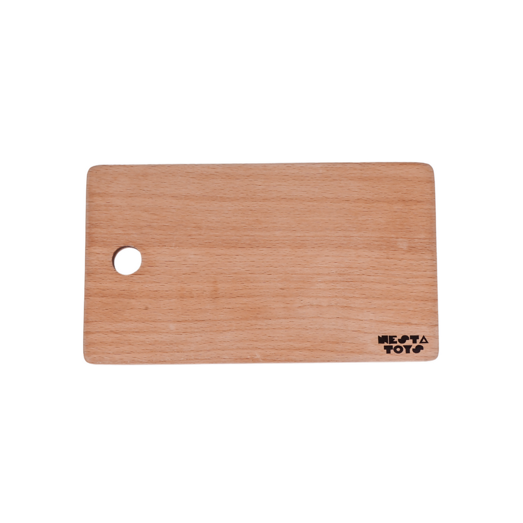 Nesta Toys Montessori Chopping Board & Knife for Babies & Toddlers, Safe Cutting Tool for Kids, Kitchen Pretend Play Toys