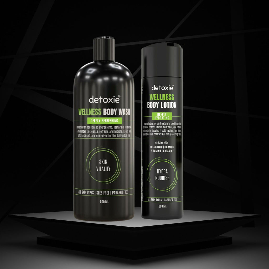 Detoxie Body Wash & Body Lotion Combo - Wellness