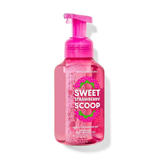 Bath & Body Works Sweet Strawberry Scoop Gentle & Clean Foaming Hand Soap Hover Image