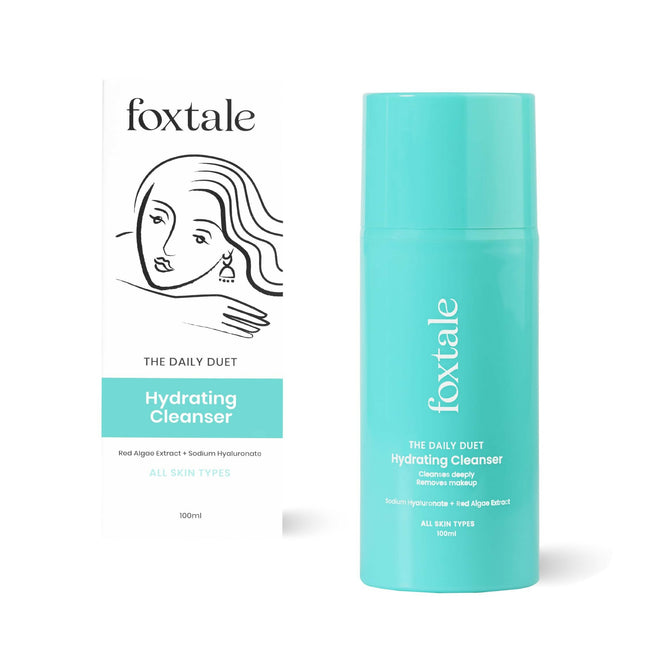 Foxtale The Daily Duet Gentle Cleanser Hydrating Face Wash For Pore Cleansing, Dirt Control, Makeup Remover, For All Skin Types Hover Image