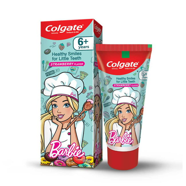 Colgate Kid's Barbie Anticavity Toothpaste - Strawberry Flavor Hover Image