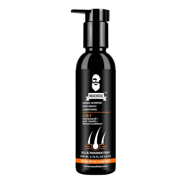 Muuchstac Herbal Shampoo With Anti-Dandruff & Anti-Hairfall Solution Hover Image