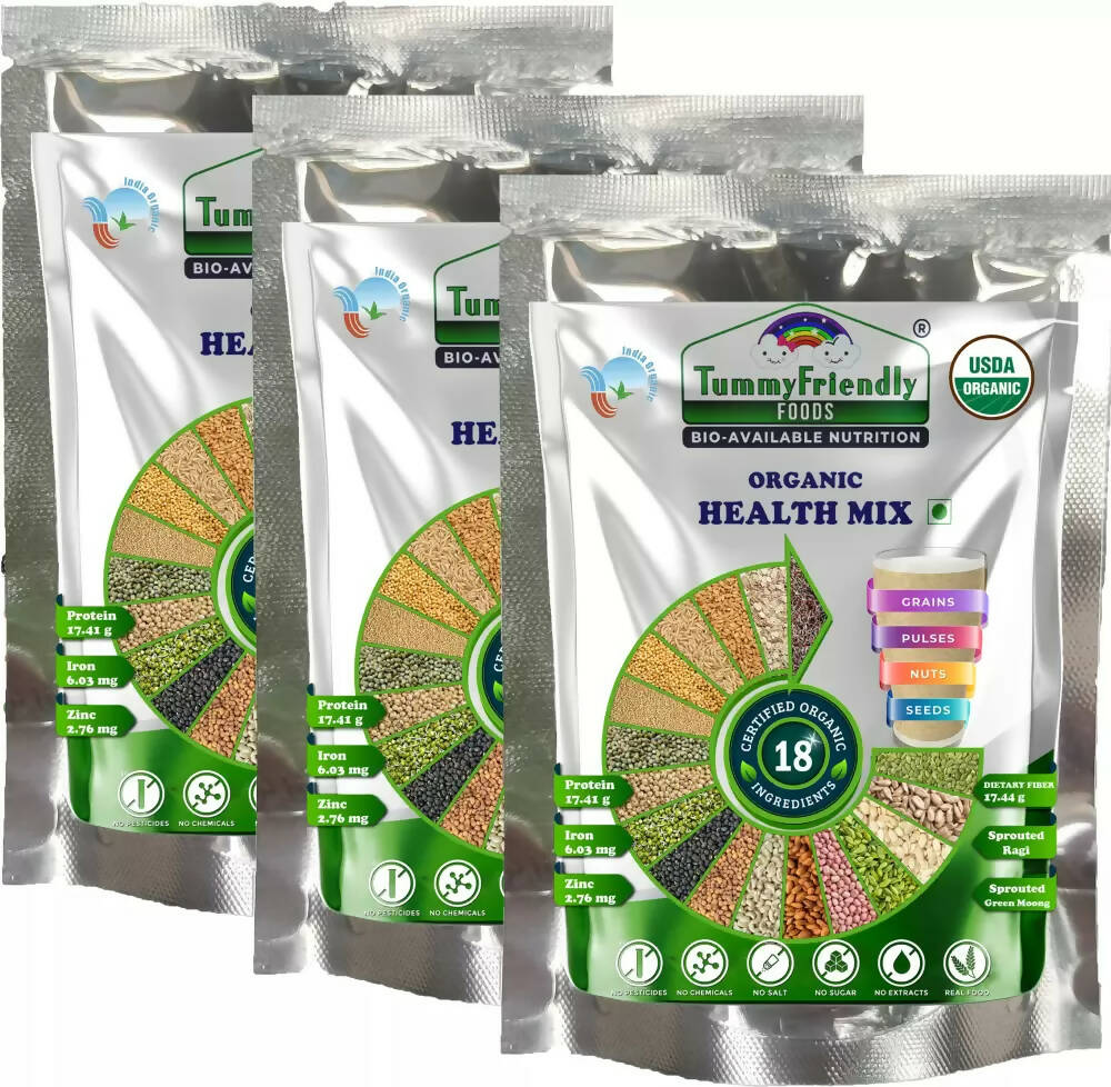 TummyFriendly Foods Organic Health Mix Pack for Kids and Adults No Pesticides, No GMO