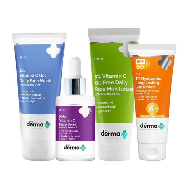 The Derma Co I-Beauty Glow CSMS (Cleanser, Serum, Moisturizer, Sunscreen) Combo Hover Image