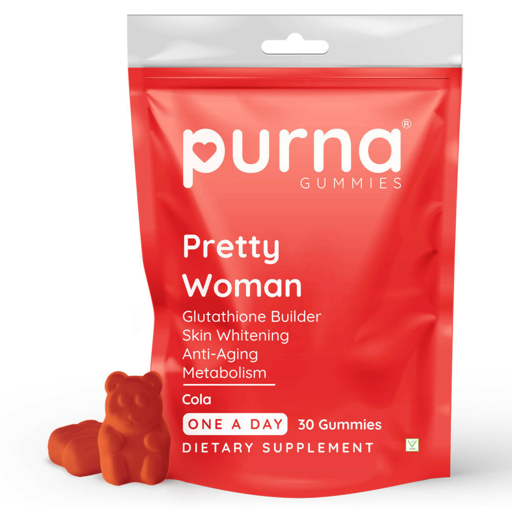 Purna Gummies Glutathione Cola Flavour Gummies for Skin Brightening