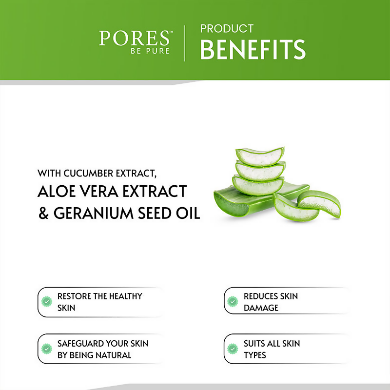 Pores Be Pure Cucumber Face Toner With Aloe Vera