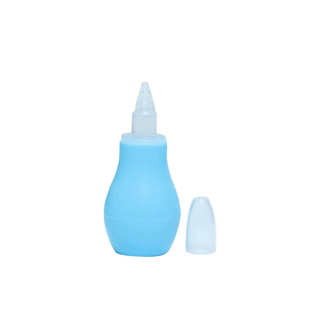 Safe-O-Kid Silicone Baby Nasal Aspirator Vacuum Sucker Instant Relief From Blocked Nose, Blue Hover Image
