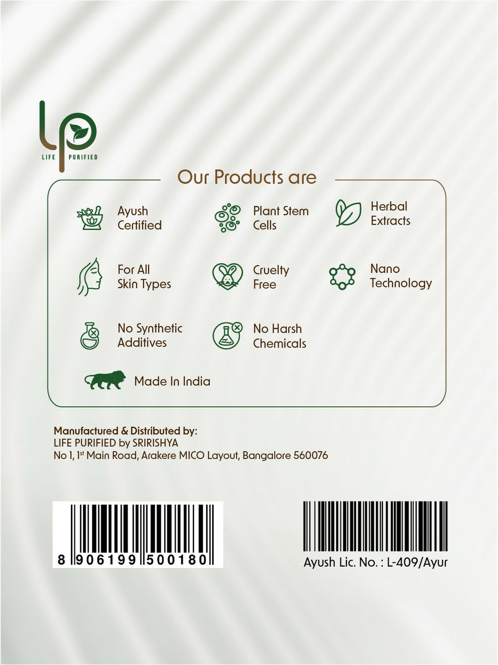 Life Purified Bahyasnehana Almond Oat Moisturiser - Body Lotion - Saffron