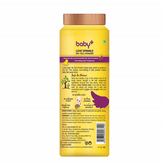 Lotus Herbals Baby+ Love Sprinkle No-Talc Powder Main Image