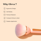 Gleva Multipurpose Professional Powder & Blush Cheek Brush - Pink