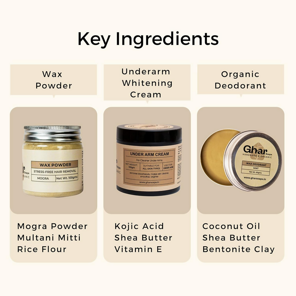 Ghar Soaps Underarm Lightening Cream Kit