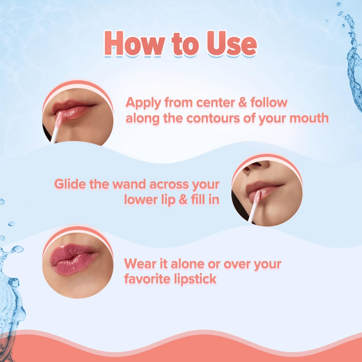 Aqualogica Plump+ Pouty Li-Ph Gloss - Peach Vanilla - Limited Time Offer