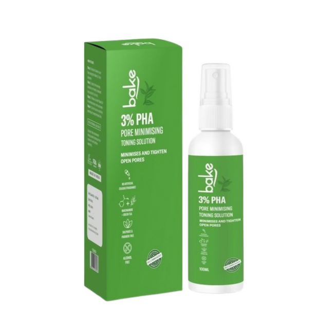 Bake 3% Pha Pore Minimising Toner With Gluconolactone & Niacinamide For Open Pores & Acne Hover Image