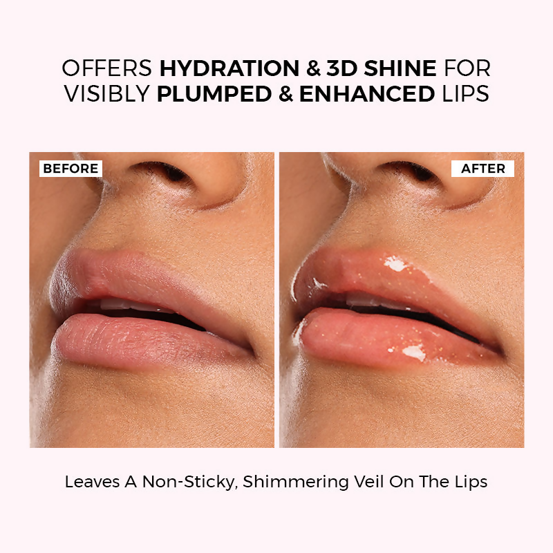 Praush Beauty Pout Cushion Luxe Lip Oil - Satin Shimmery