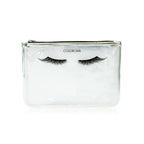 Colorbar Pouch Lips & Lashes Flat Pouches (Set Of Two) - White+Blush Pink