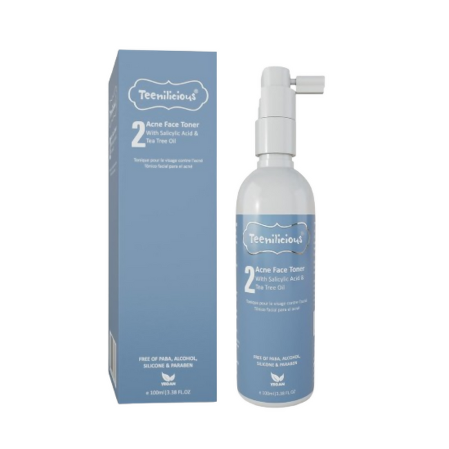 Teenilicious Acne Toner For Face With 0.5% Salicylic Acid & Natural Tea Tree Oil Hover Image