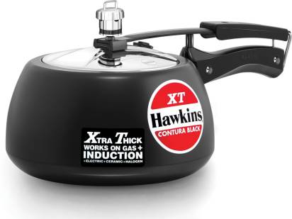 Hawkins Contura Hard Anodized Black XT 3 L Pressure Cooker (CXT30) Hover Image