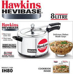Hawkins Hevibase 8 L Induction Bottom Pressure Cooker (IH80)