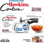 Hawkins Stainless Steel Contura 2 L Induction Bottom Pressure Cooker (SSC20)