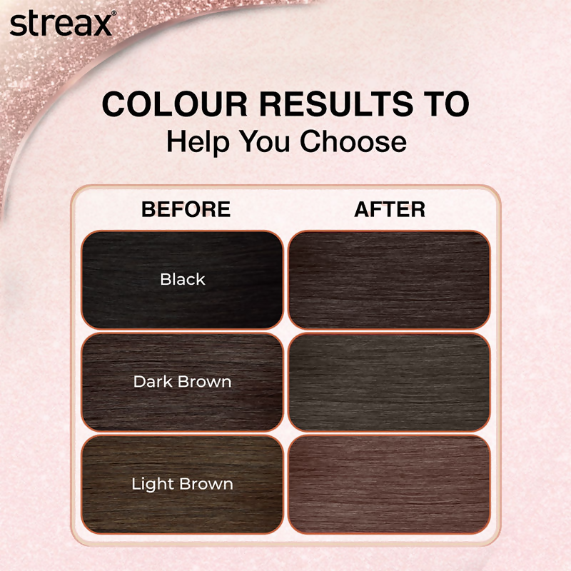 Streax Gel No Ammonia 100% Grey Coverage Hair Color - Natural Brown 4
