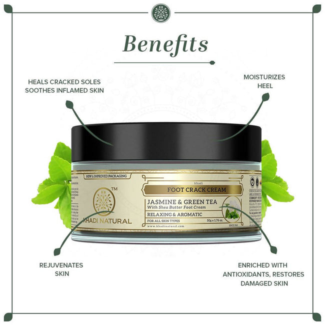 Khadi Natural Jasmine & Green Tea Foot Crack Cream Main Image