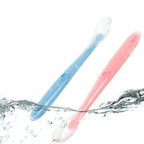 Safe-O-Kid Soft Tip Silicone Spoon, Blue For Kids Protection
