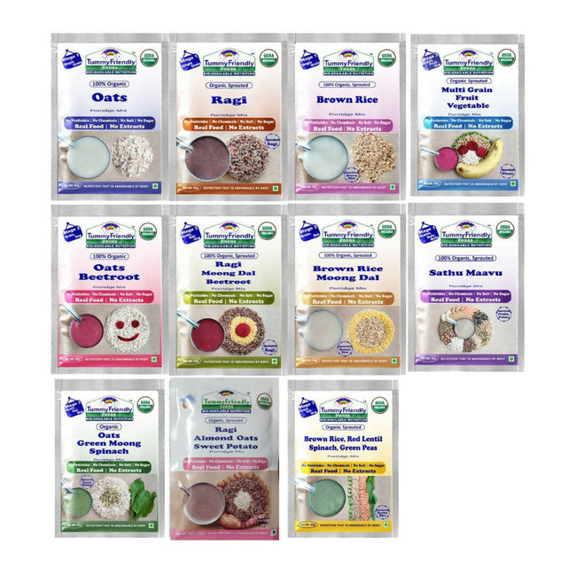 TummyFriendly Foods Organic Sprouted Porridge Mixes Combo Hover Image