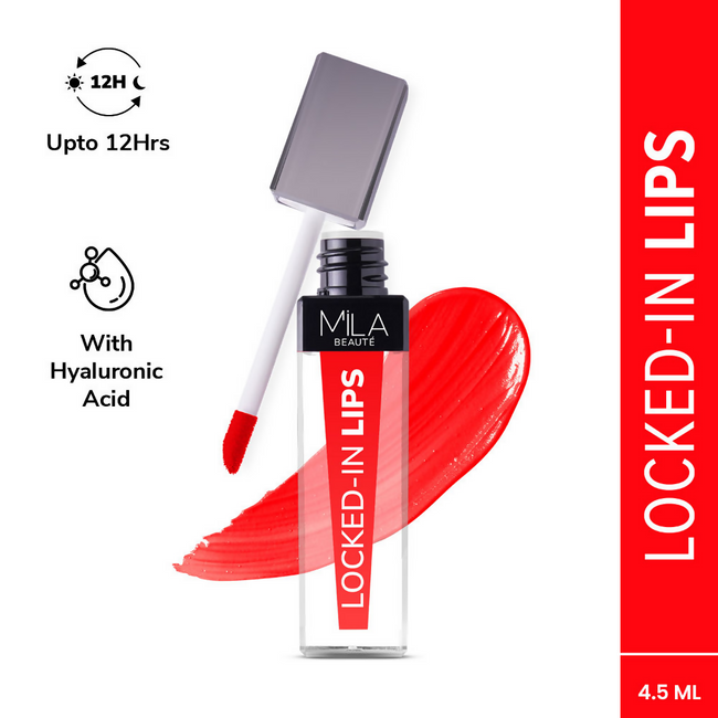 Mila Beaute 12 Hr Non-Transfer Locked-In Liquid Lipstick - Cherry Sundae Main Image