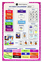 iLearnngrow Kids Home Calendar - Day, Date, Month, Weather, Season Learning Made by MDF Board (English) for 2-6 Year Kids