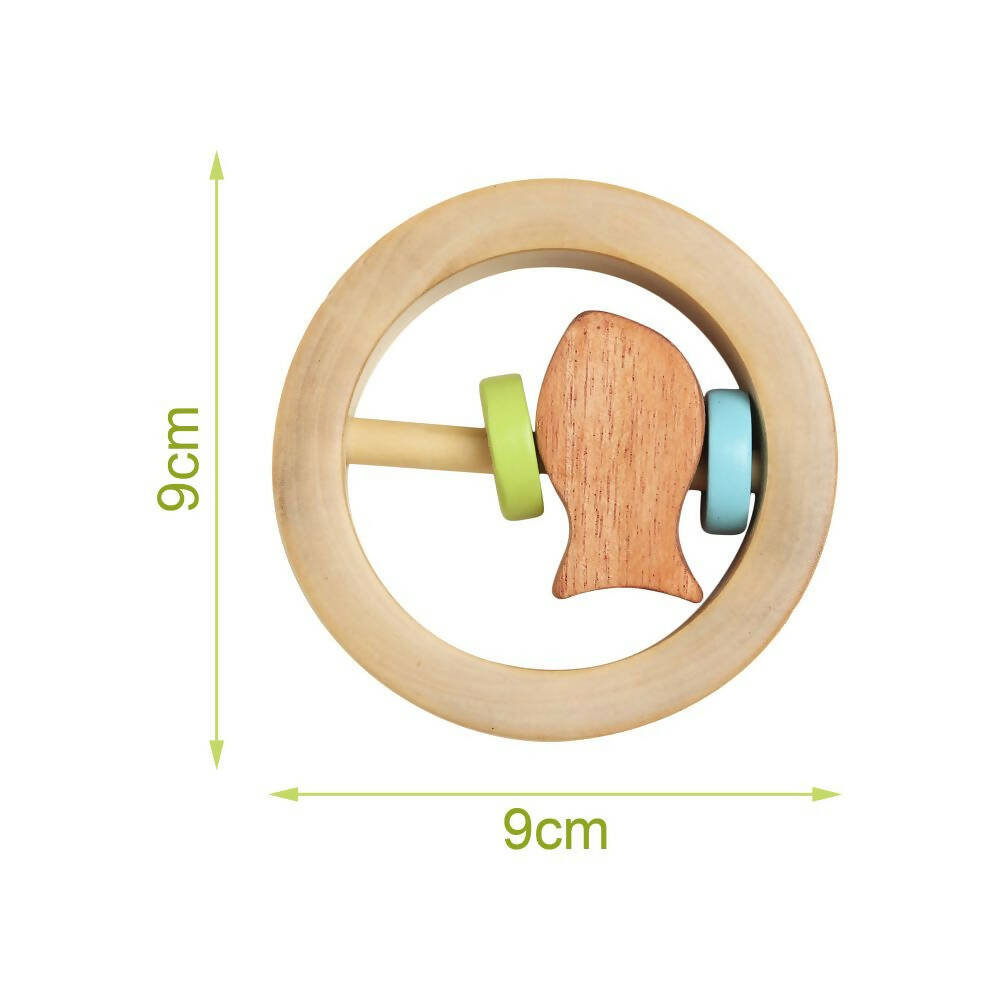 Matoyi Wooden Baby Rattle Cum Teether