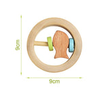 Matoyi Wooden Baby Rattle Cum Teether