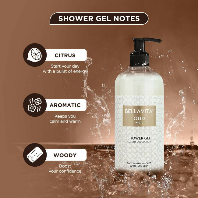 Bella Vita Luxury OUD WHITE Body Wash Refreshing Shower Gel Main Image