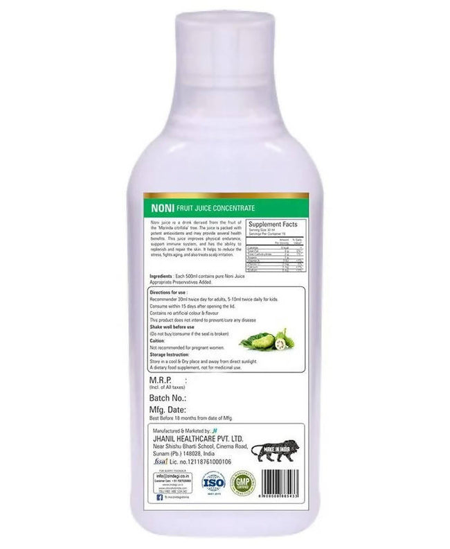 Zindagi Noni Fruit Juice Concentrate (Sugar Free) Main Image