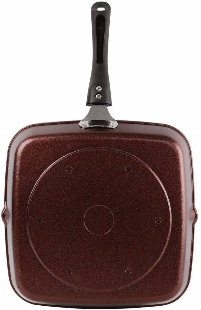 Cello Aluminium Non Stick Grill Pan Square Black