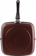 Cello Aluminium Non Stick Grill Pan Square Black