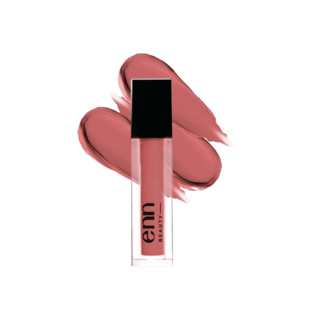 Enn Semi Matte Red Liquid Lipstick - Dusty Mauve