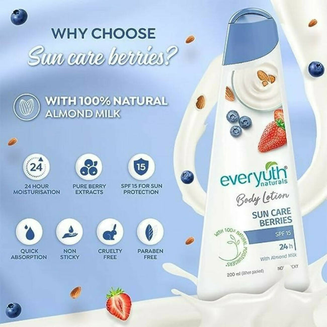Everyuth Naturals Body Lotion Sun Care Berries Main Image